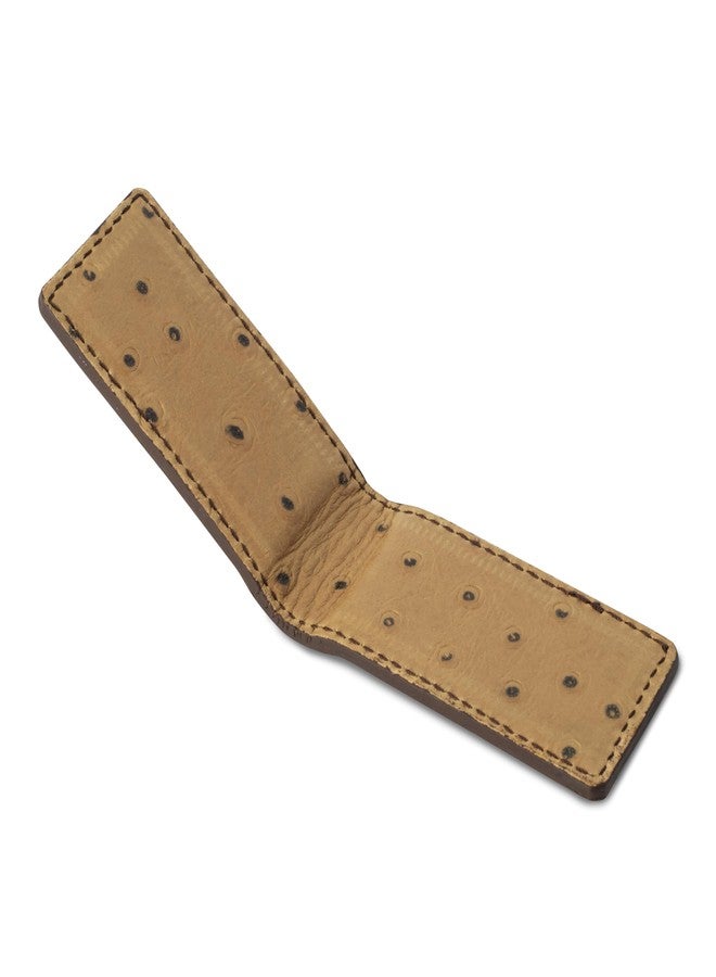 Adamis Slim Leather Money Clip and Card Holder for Men and Women W362 Beige - Image 5